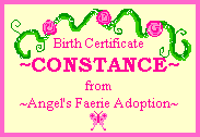 winter fairy certificate