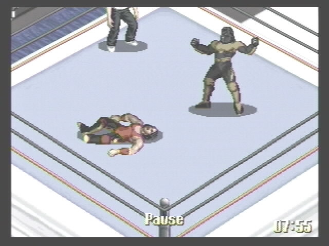 Against En Fuego. Result, KO from a High Angle Choke Slam