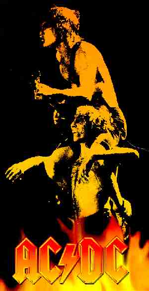 Angus Young & Bon Scott.
