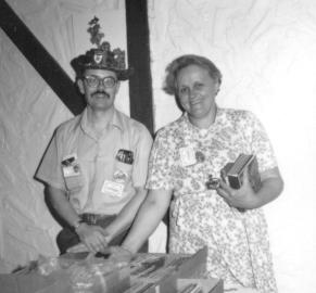 Mae visits with Ned Brooks