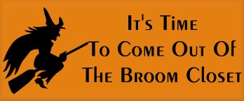 Witch on broom
