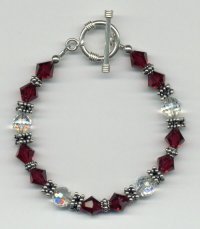 Swarovski crystal bracelet, hand made beaded bracelet, beadazzled jewelry