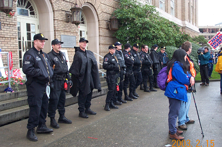 Bemused Cops at Immigration and Naturalization Building