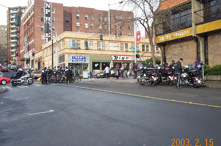 Return Route: Mototrcycle and Bicycle Police in the International District