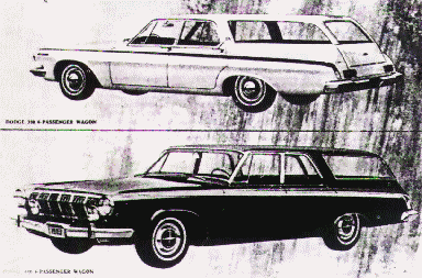 1963 Dodge 330 & 440, 6 Passenger station wagons