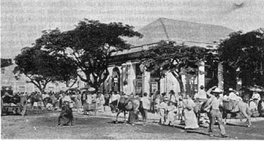Plaza del Mercado a principios del 1900.