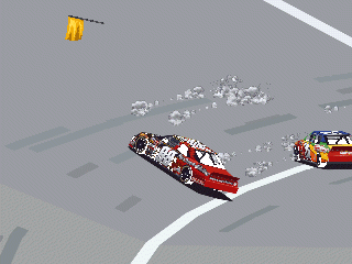 Bickle and Irvan wreck