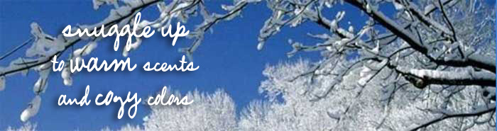 Snuggle up to warm scents and cozy colors