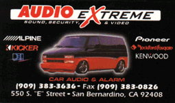 Visit Audio Extreme in San Bernardino for all your Audio/Security/Multimedia needs...