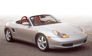 Silver Porsche Boxster
