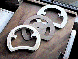 3 pieces of the wheel