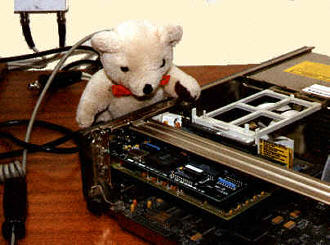 Ben checking the PC and adding more RAM