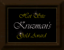 Kruzman's Hot Site Award