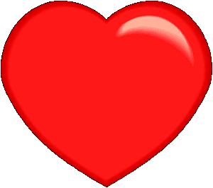 Simple Valentine Heart for Black