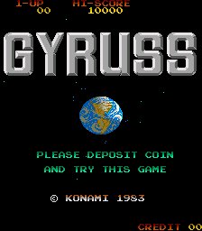 Gyruss title screen