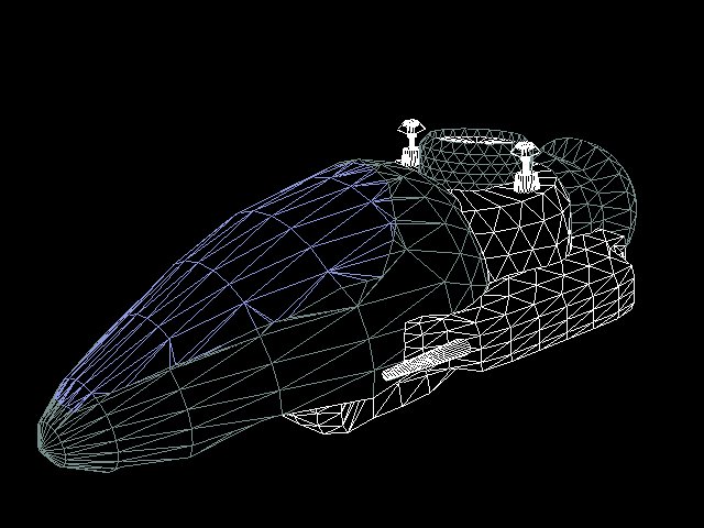 wire frame model - deep space unit -