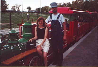 Ann and Dick on train