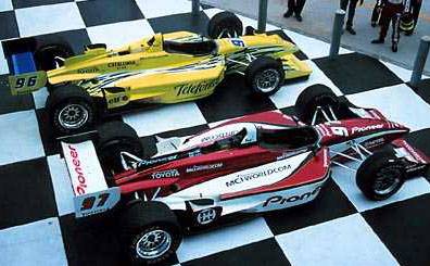 Image of two CART race cars