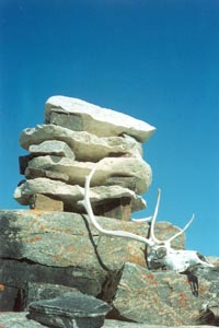 Inuksuk and antlers