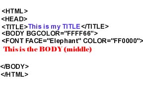 HTML page