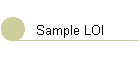 Sample LOI