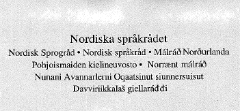 Nordiska Spr&aring;kr&aring;det