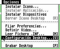 Abrimos opciones y nos vamos a configuracin.