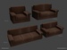 sofa lowpoly model
