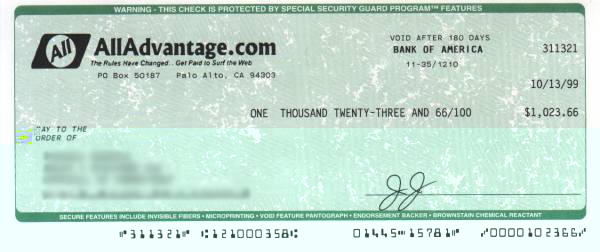 This check could be yours!!!