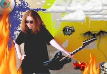 The pic is done in Paint Shop Pro 5