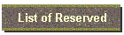 List of Reserved