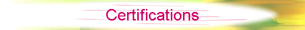 Certifications