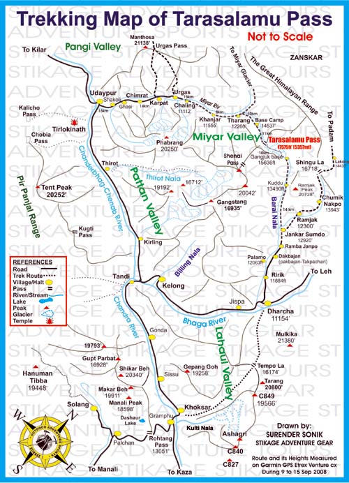 Map of Tarasalamu Pass