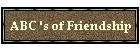 ABC 's of Friendship