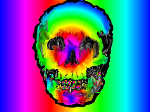 A colored Skull