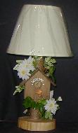 LAMP W/ HANGING BIRD HOUSE