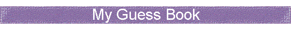 My Guess Book