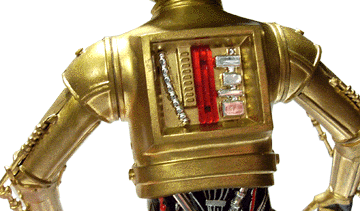 C-3PO Model Kit (Back Panel Removed)