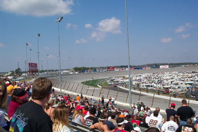 A view of empty turn 2