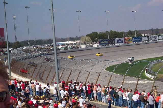 Some Corvettes and the pace car