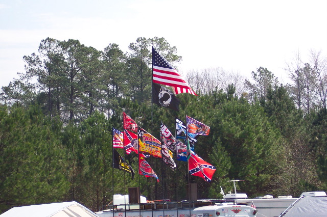 Lots of flags...escpecially Confederate flags