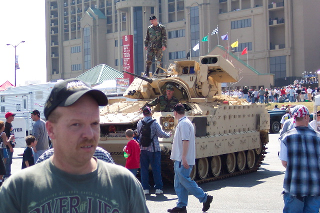 A tank...everyone here loves war