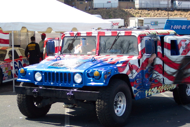 A National Guard Hummer...do they look like this in battle?