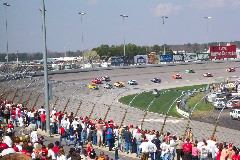 The pace car leading the pack