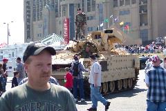 A tank...everyone here loves war