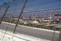 Our first view of the track