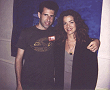 Me and Claudia Christian (''Commander Susan Ivanova'' on Babylon 5)