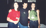 Me, Lisa Howard (Captain Lili Marquette on ''Earth Final Conflict''), and her sister Jill on the left (good looks run in the family)  ;-)