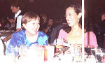 Ka'el and Leni (Da'an on ''Earth: Final Conflict'') at the guest dinner