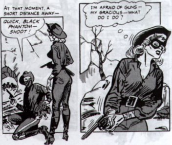 [Sometimes western comics explored material that seems ridiculous today.]